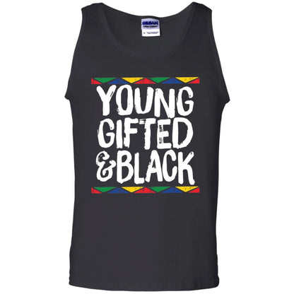 African Pride History Heritage T-shirt Young Gifted And Black Black