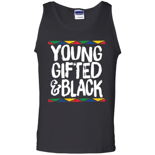 African Pride History Heritage T-shirt Young Gifted And Black Black