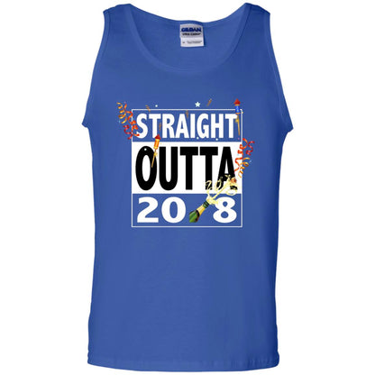 Straight Outta 2018 New Year 2019 Gift Shirt Royal