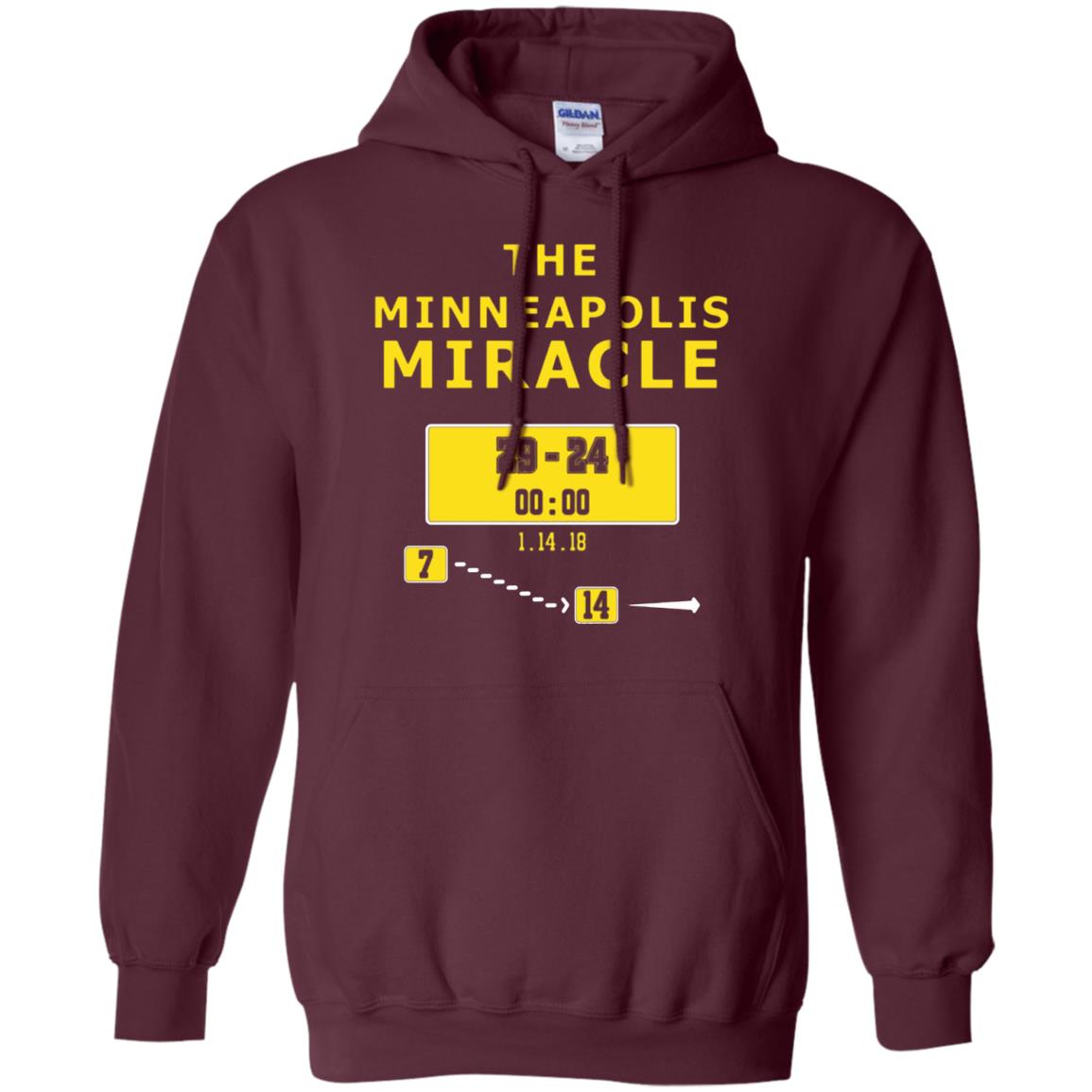 Football Lover T-shirt The Minneapolis Miracle Maroon