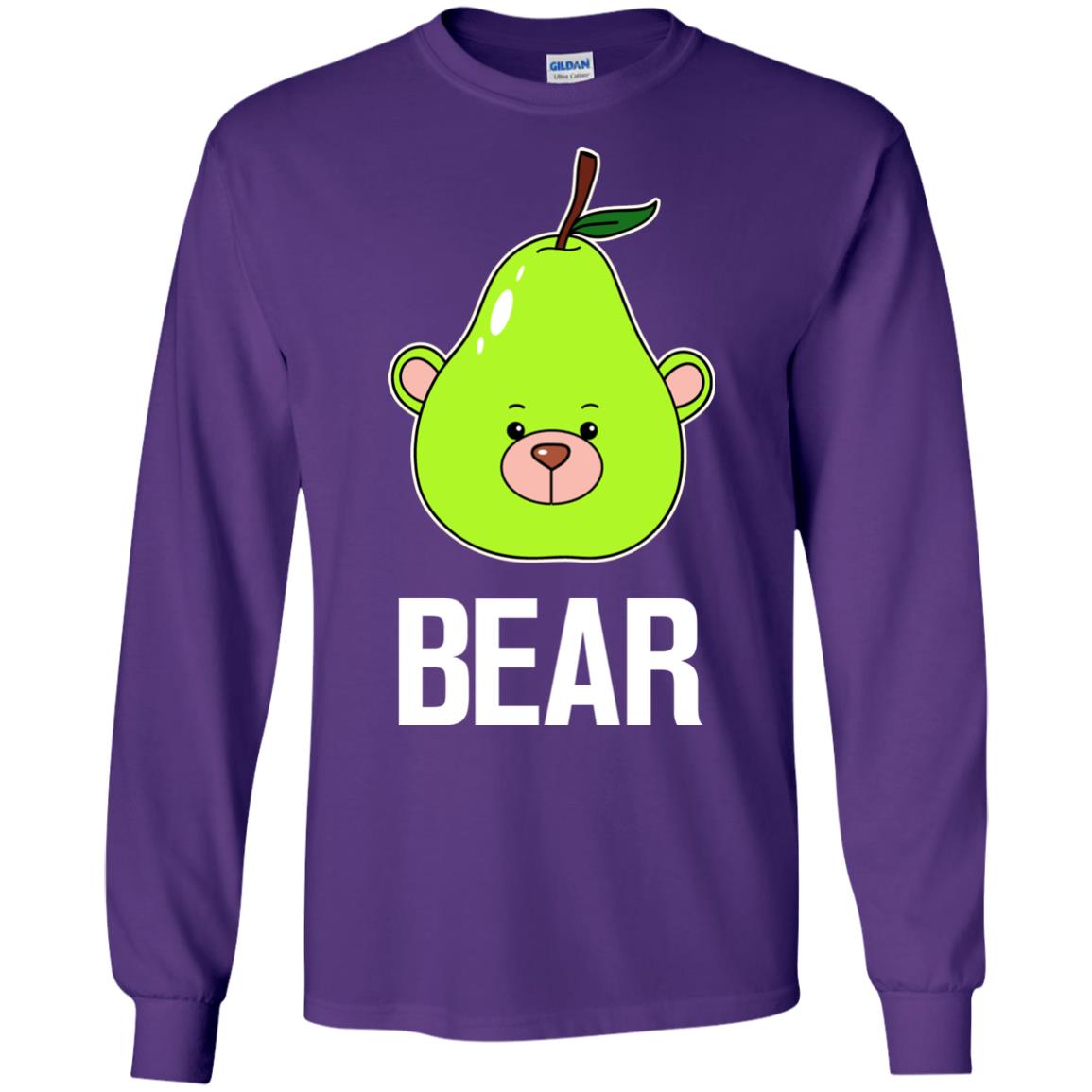 Bear Funny Summer Melon Fruit Shirt Purple
