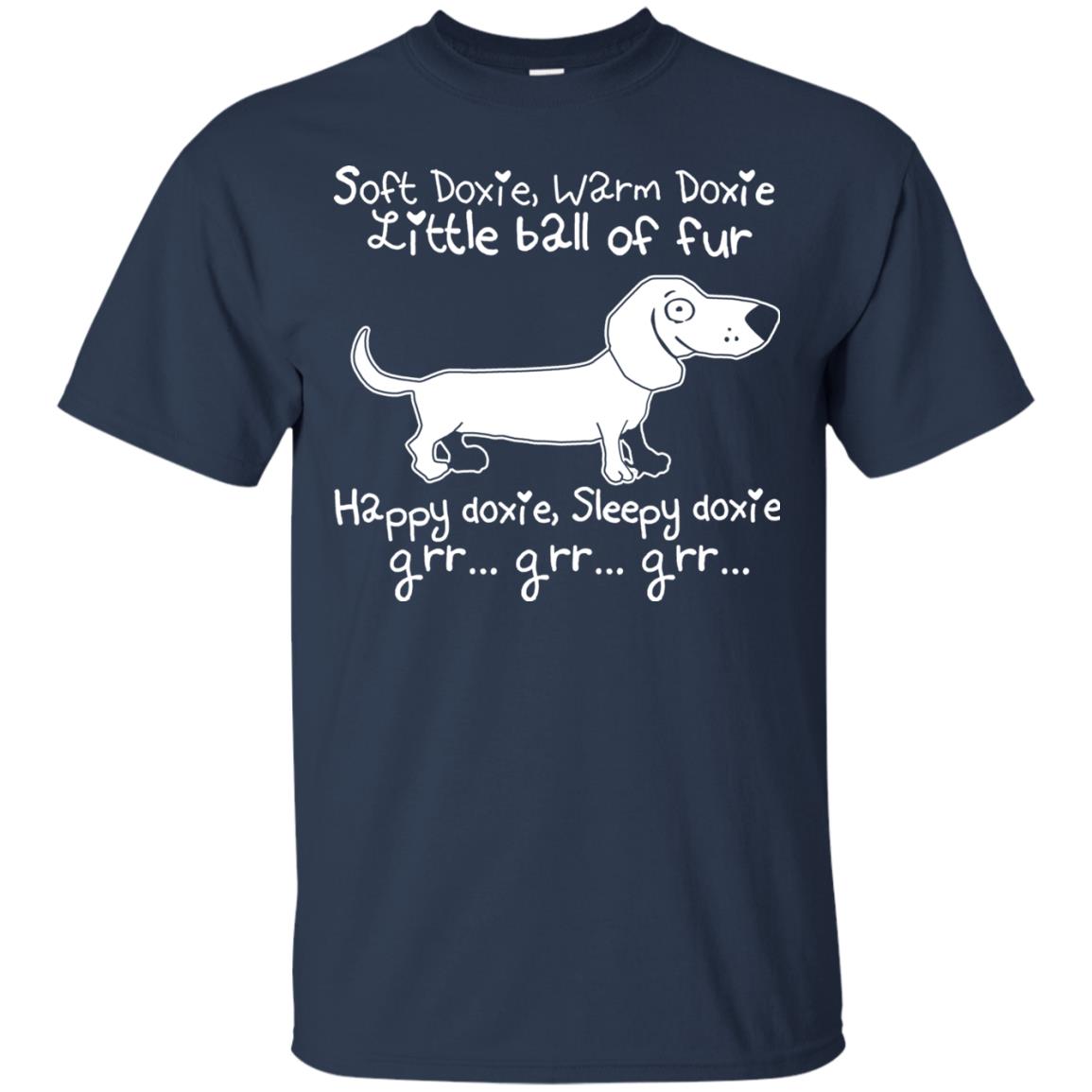 Soft Warm Happy Sleepy Doxie Little Ball Of Fur Dachshund Navy