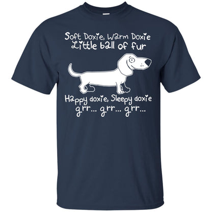 Soft Warm Happy Sleepy Doxie Little Ball Of Fur Dachshund Navy