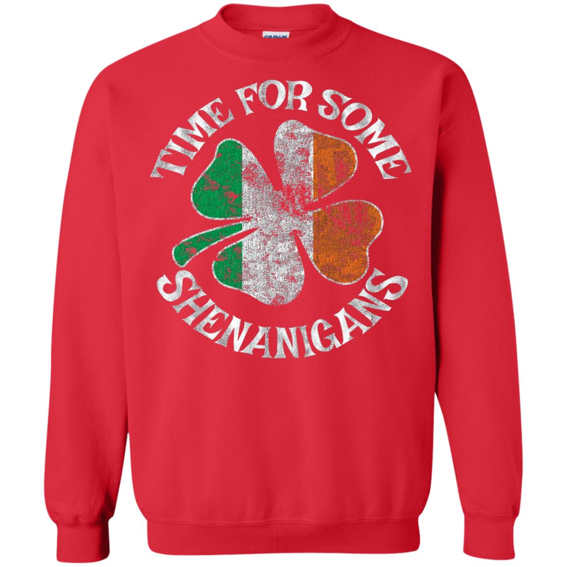 Time For Some Shenanigans St. Patrick_s Day T-shirt Red