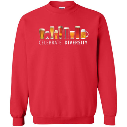 Beer Lover T-shirt Celebrate Diversity Red