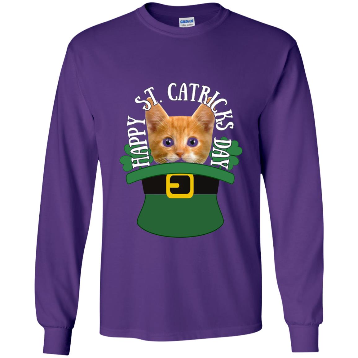 Happy Saint Patricks Day T-shirt Purple