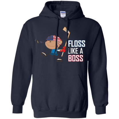 Floss Like A Boss Shirt For Hockey Players Navy