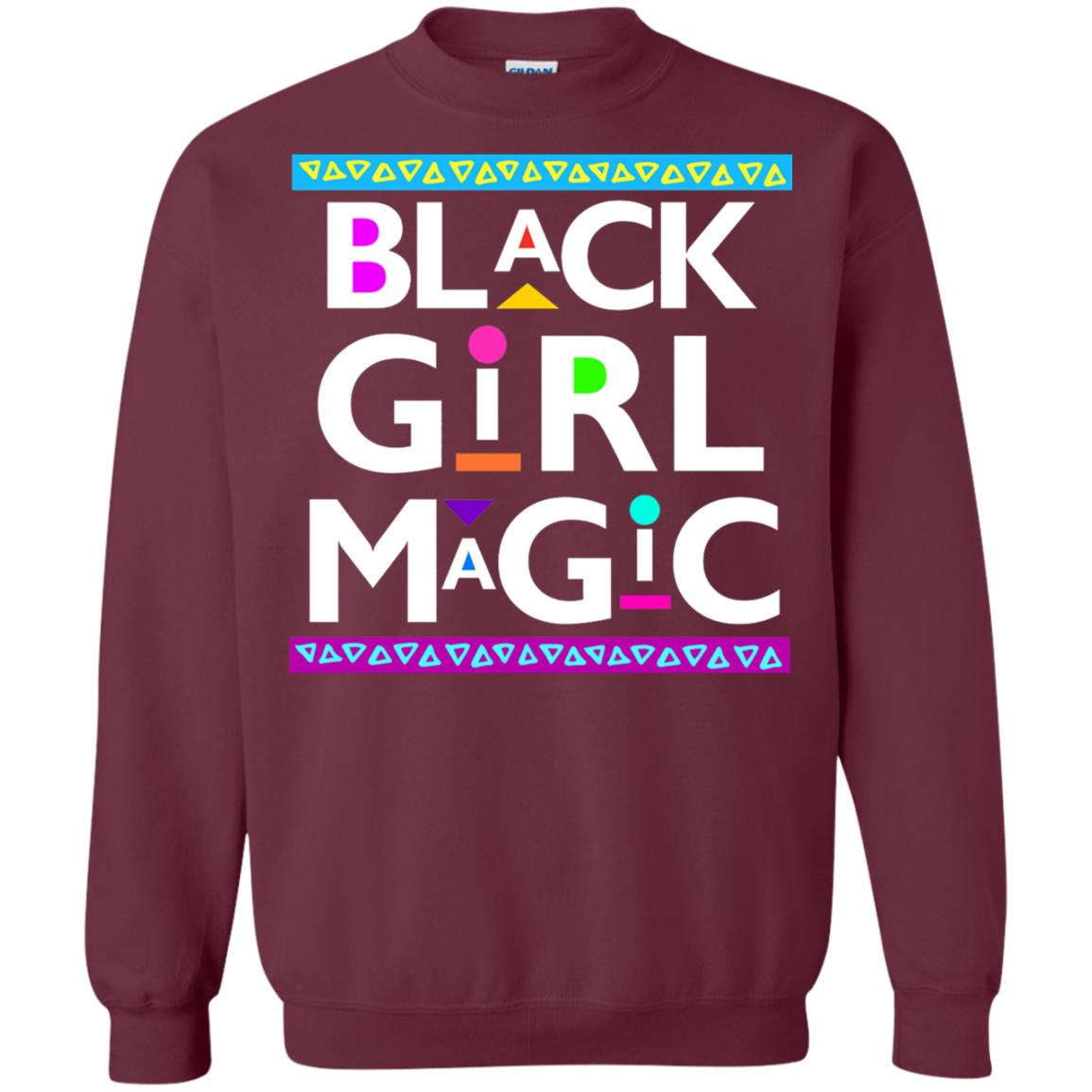 Black Girl Magic T-shirt Women_s Black History Maroon