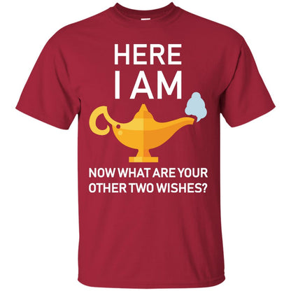 Here I Am Now What Are Your Other Two Wishes Lamp Shirt Cardinal