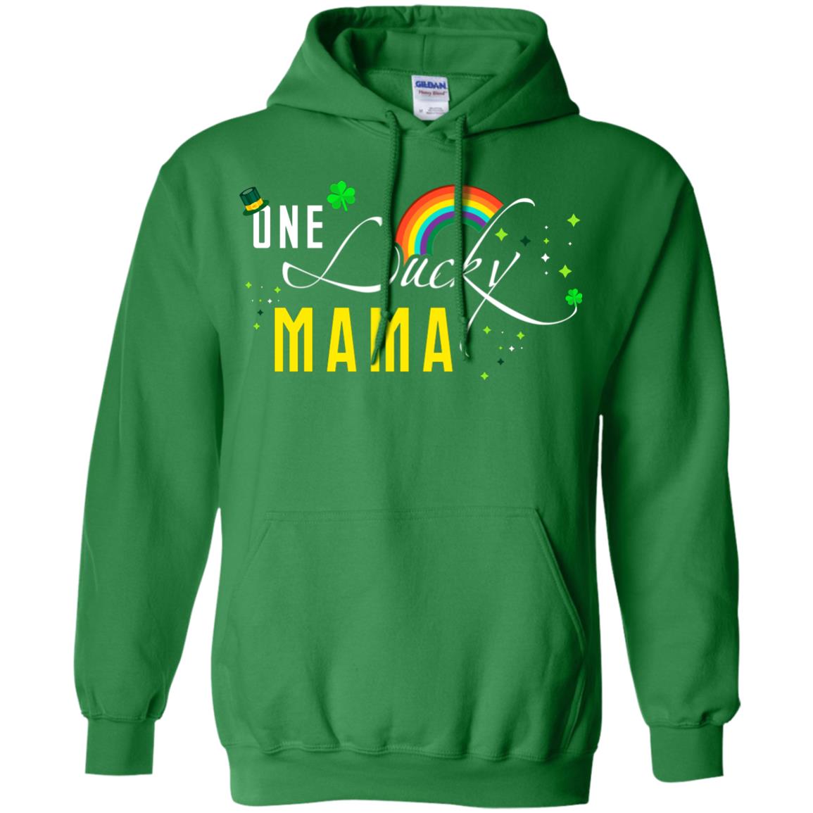 One Lucky Mama St. Patrick_s Day T-shirt Irish Green
