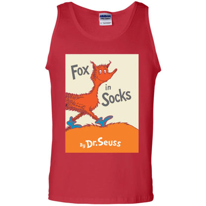 Dr. Seuss Fox In Socks Book Lover T-shirt Red