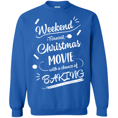 Christmas T-shirt Weekend Forecast Christmas Movie With A Chance Of Baking Royal