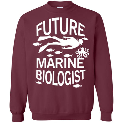 Cute Marine Biologist T-shirt Maroon