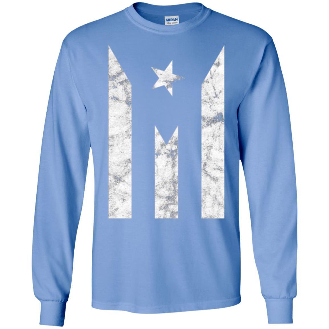 Boricua T-shirt Puerto Rico Black Flag T-shirt Carolina Blue