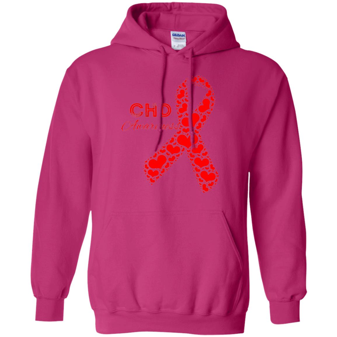 Chd Congenital Heart Defect Awareness T-shirt National Wear Red Heliconia