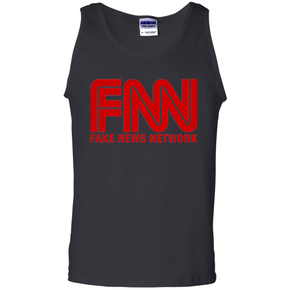 Anti Trump T-shirt Fnn Fake News Network T-shirt Black