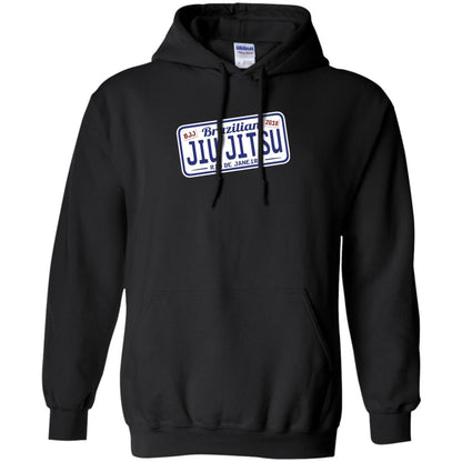 Funny Jiu Jitsu Bjj License Plate T-shirt Black