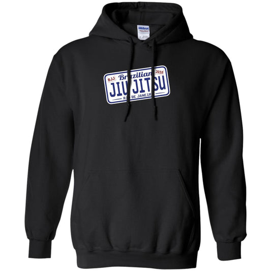 Funny Jiu Jitsu Bjj License Plate T-shirt Black