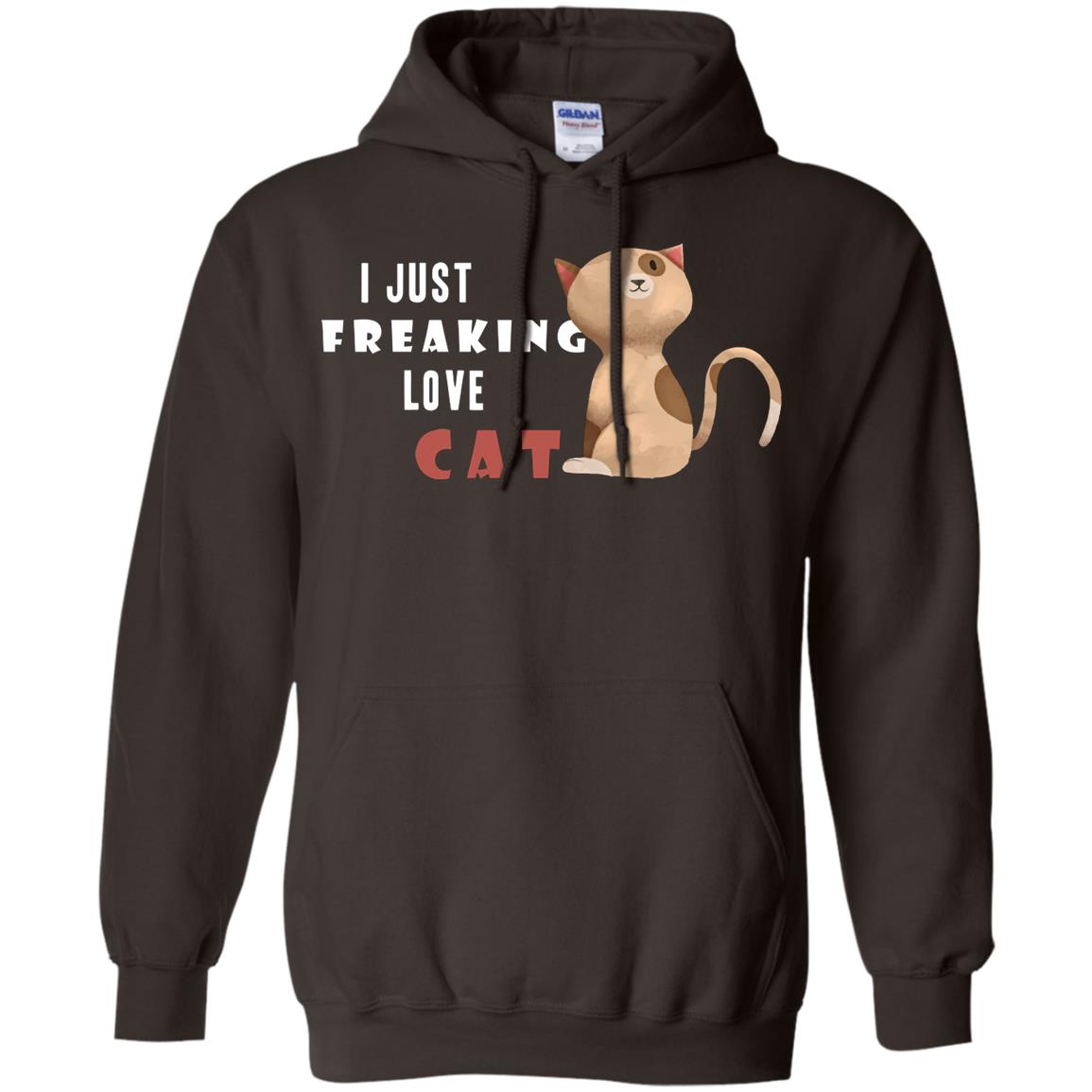 I Just Freaking Love Cat Shirt Dark Chocolate