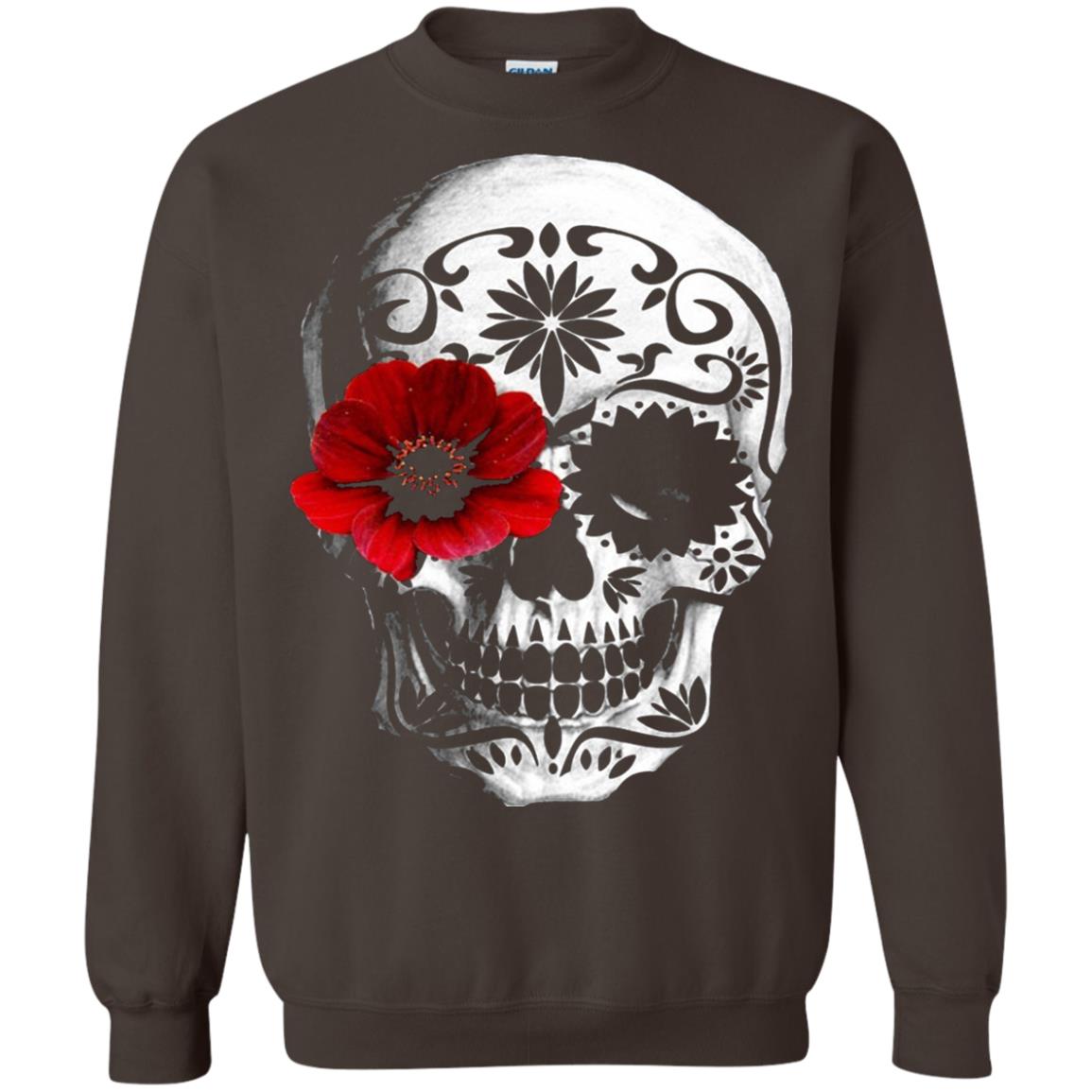 Day Of The Dead Sugar Skull Cinco De Mayo Shirt Dark Chocolate