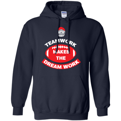 Football T-shirt TeamWork Makes The Dreamwork Navy