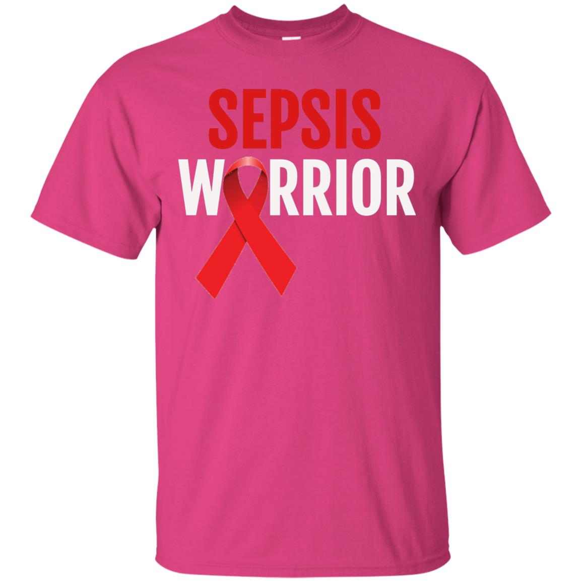 Sepsis Warrior Awareness Faith T-shirt Heliconia