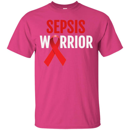 Sepsis Warrior Awareness Faith T-shirt Heliconia
