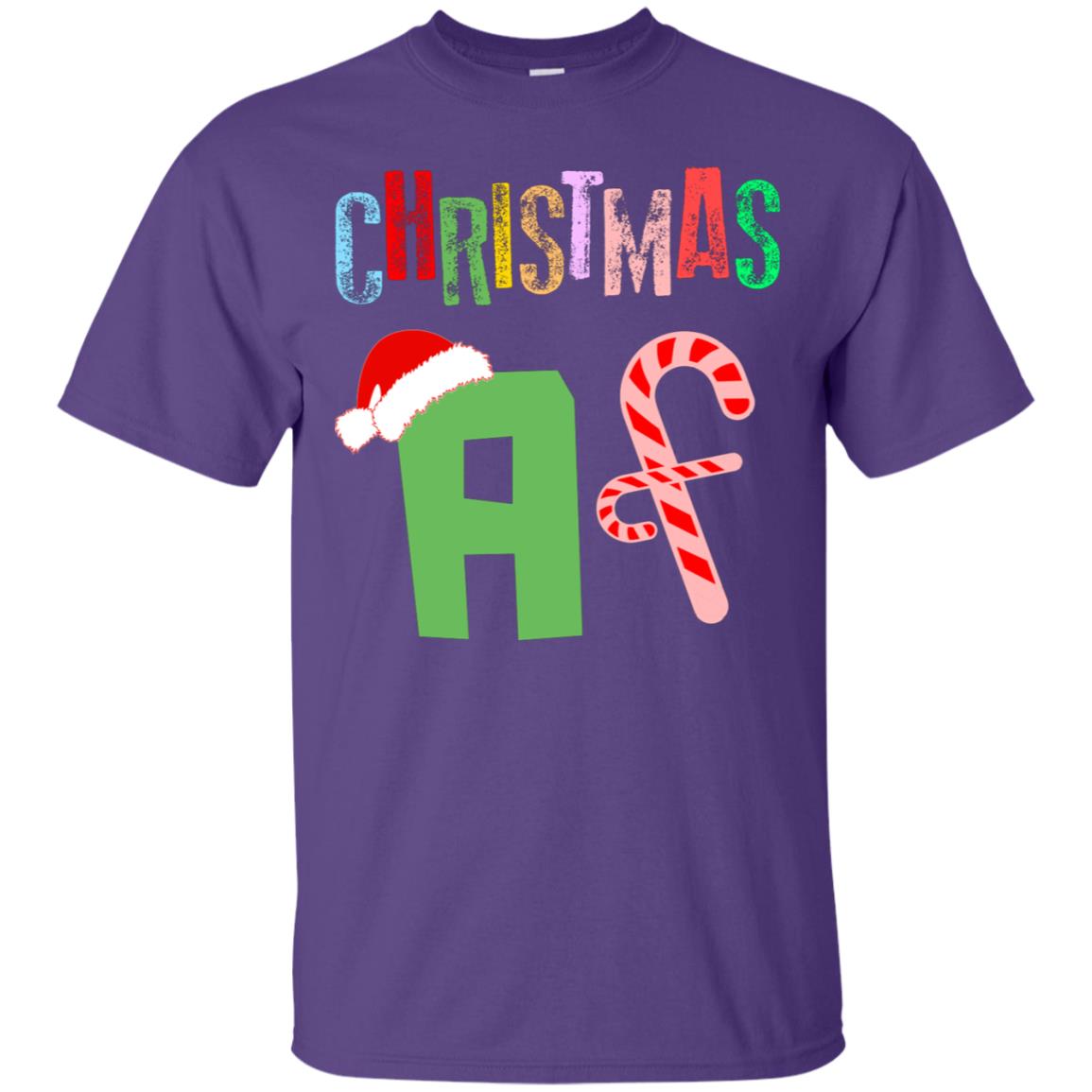 Chrismas Af X-mas Gift Shirt For Mens Or Womens Purple