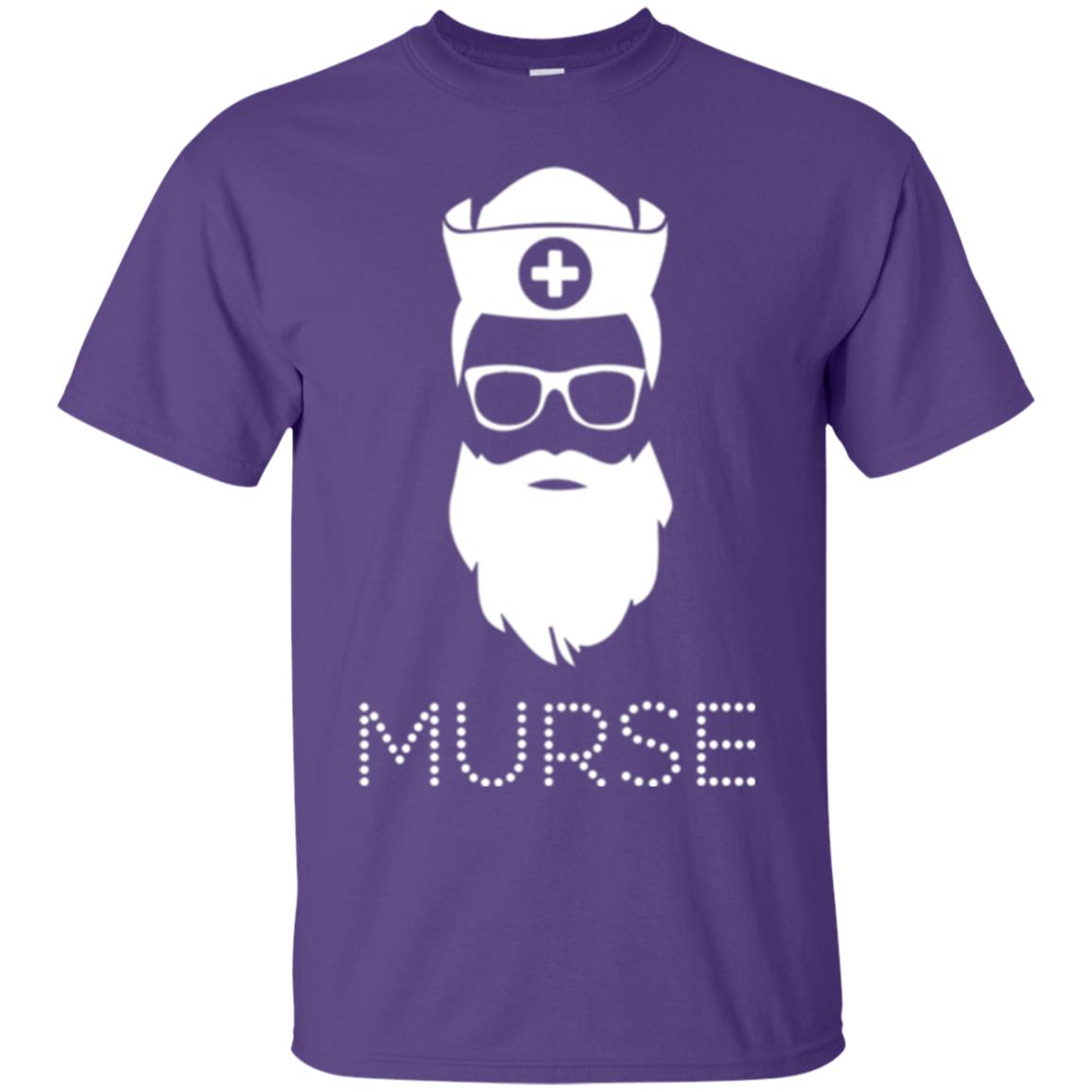 Gift For Nurse Awesome Cute Funny Murse Man T-shirt Purple