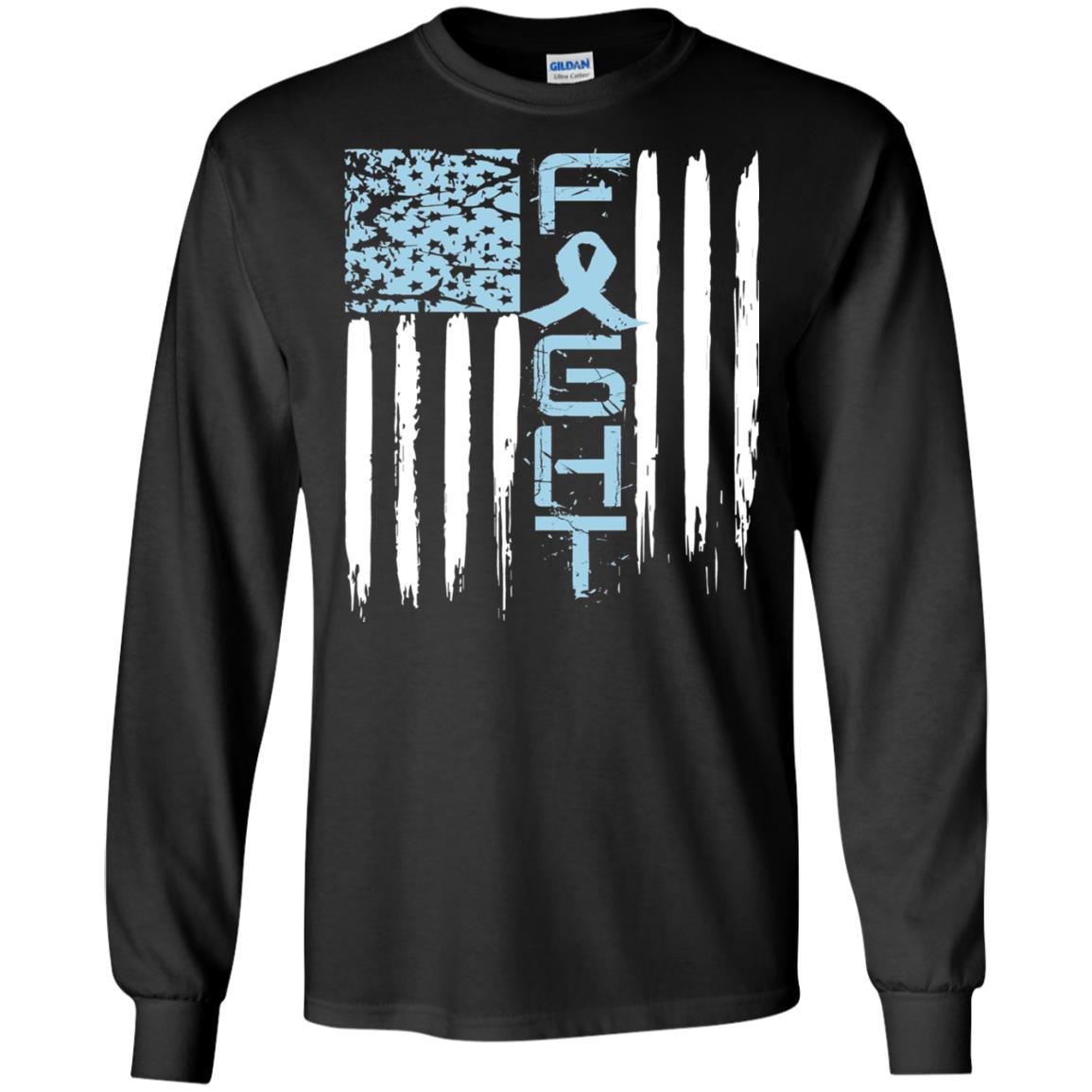 Fight Hope Prostate Cancer Awareness Cancer T-shirt Black
