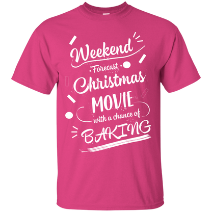 Christmas T-shirt Weekend Forecast Christmas Movie With A Chance Of Baking Heliconia