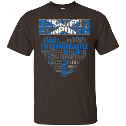 Edinburgh T-shirt Educated In Edinburgh Dark Chocolate
