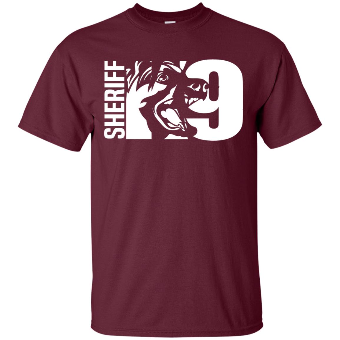 K-9 Sheriff Deputy Hoodie Leo Off Duty Cops Law Enforcement T-shirt Maroon
