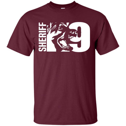 K-9 Sheriff Deputy Hoodie Leo Off Duty Cops Law Enforcement T-shirt Maroon