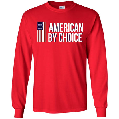 Flag Of American By Choice T-shirt Red