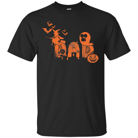Halloween Pumpkin Dad Daddy Father Family Shirt Black