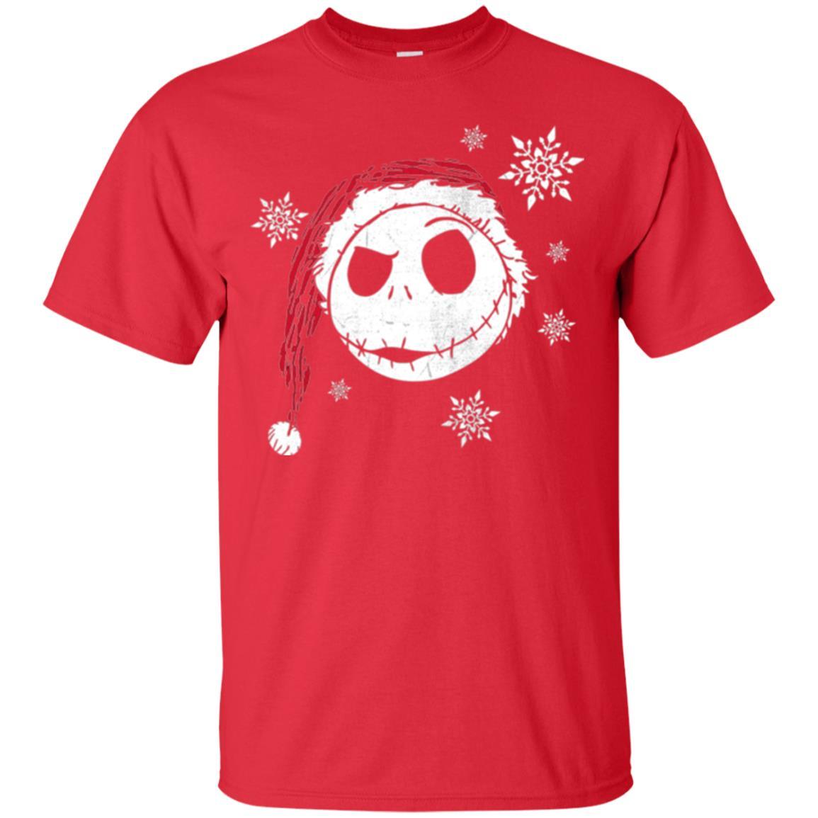 Christmas T-shirt Disney Nightmare Before Christmas Snowflake Red