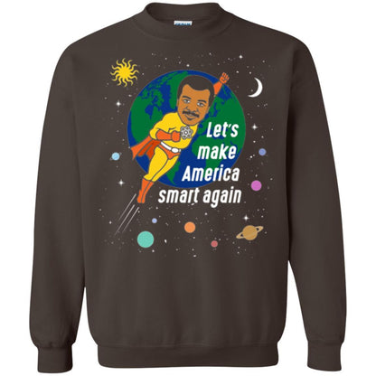 Astronomy T-shirt Let's Make America Smart Again Dark Chocolate