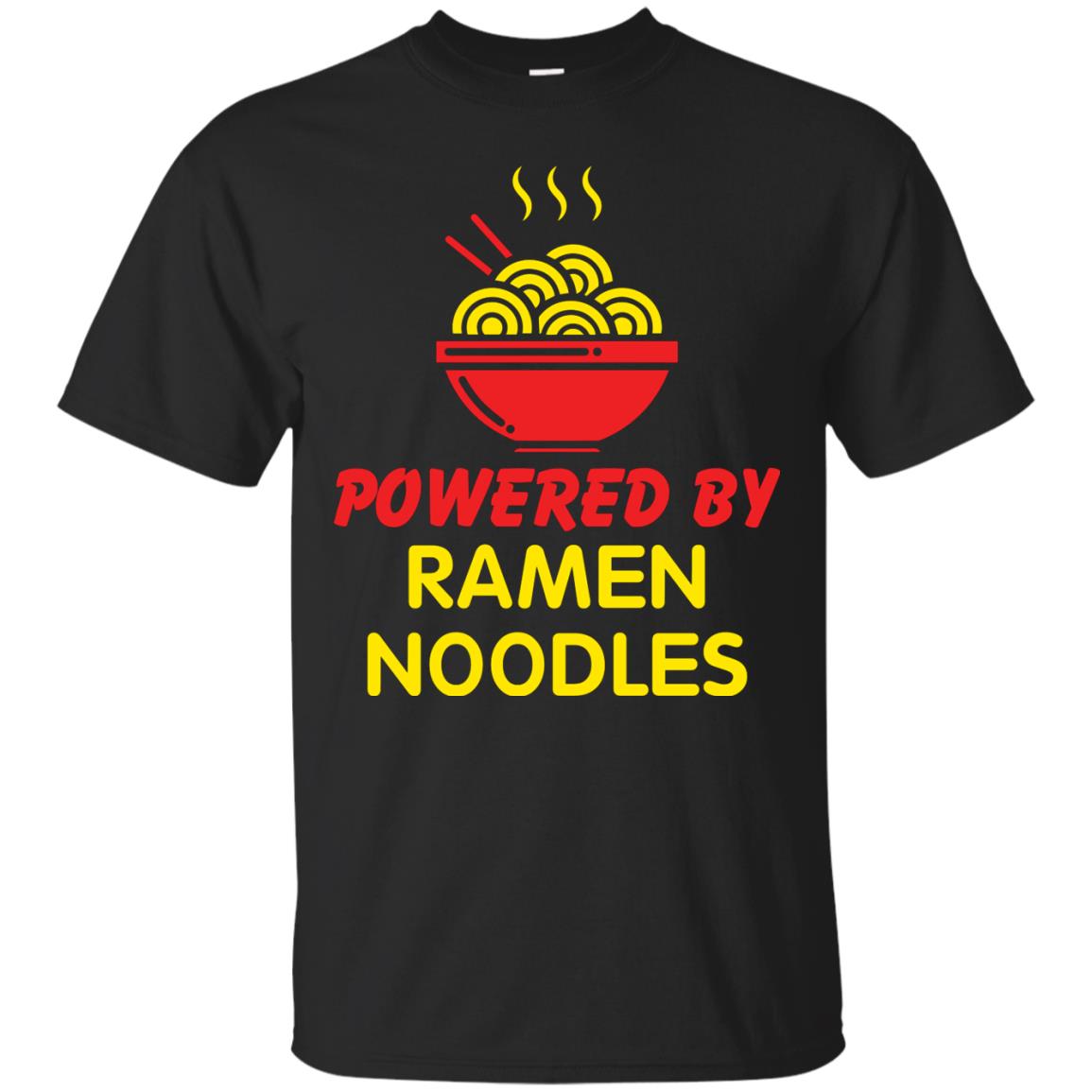 Powered By Ramen Noodles Gift Shirt For Ramen Lover Black