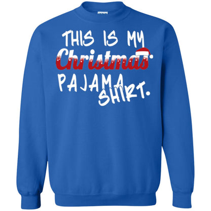 Christmas T-shirt This Is My Christmas Pajama Shirt Royal