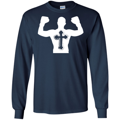 Christian Gym Exercise Workout T-shirt Navy