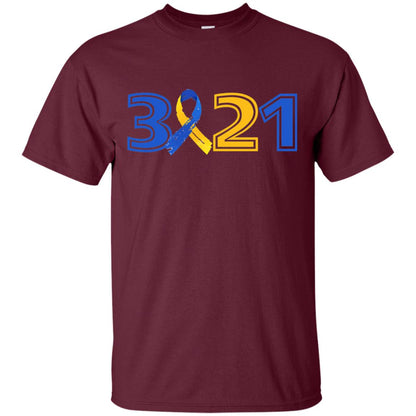Awareness March 21 World Down Syndrome Day T-shirt Maroon
