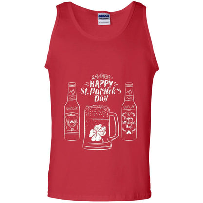 Happy St. Patrick_s Day Drinking Beer St Patrick_s Day T-shirt Red