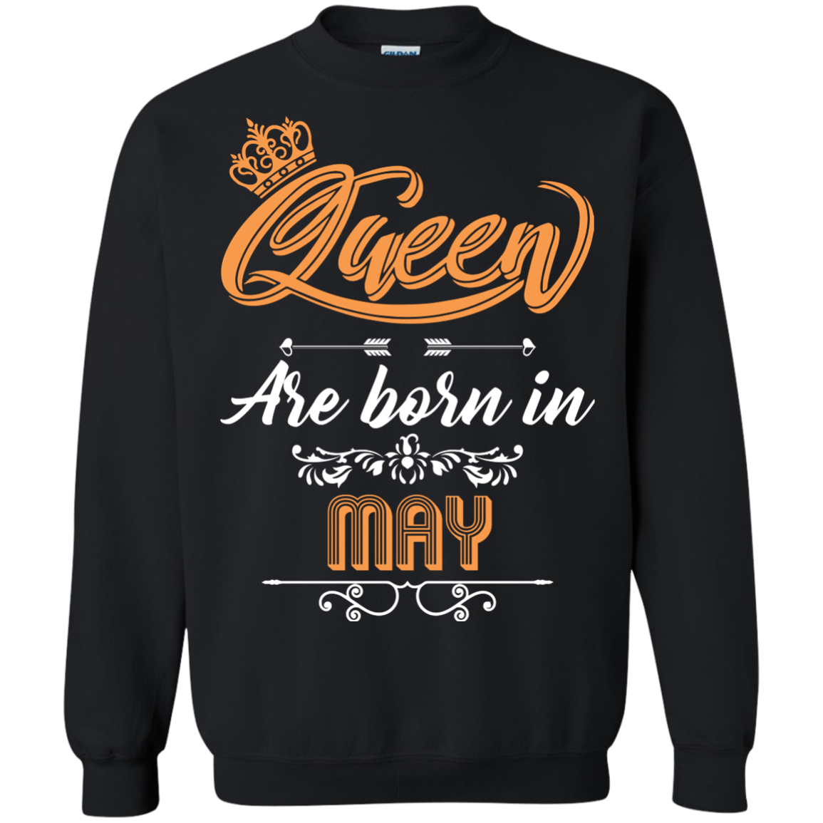 Brithday T-Shirt Queen Are Born In May Black