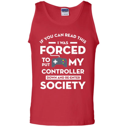 Gamer T-shirt If You Can Read This Red