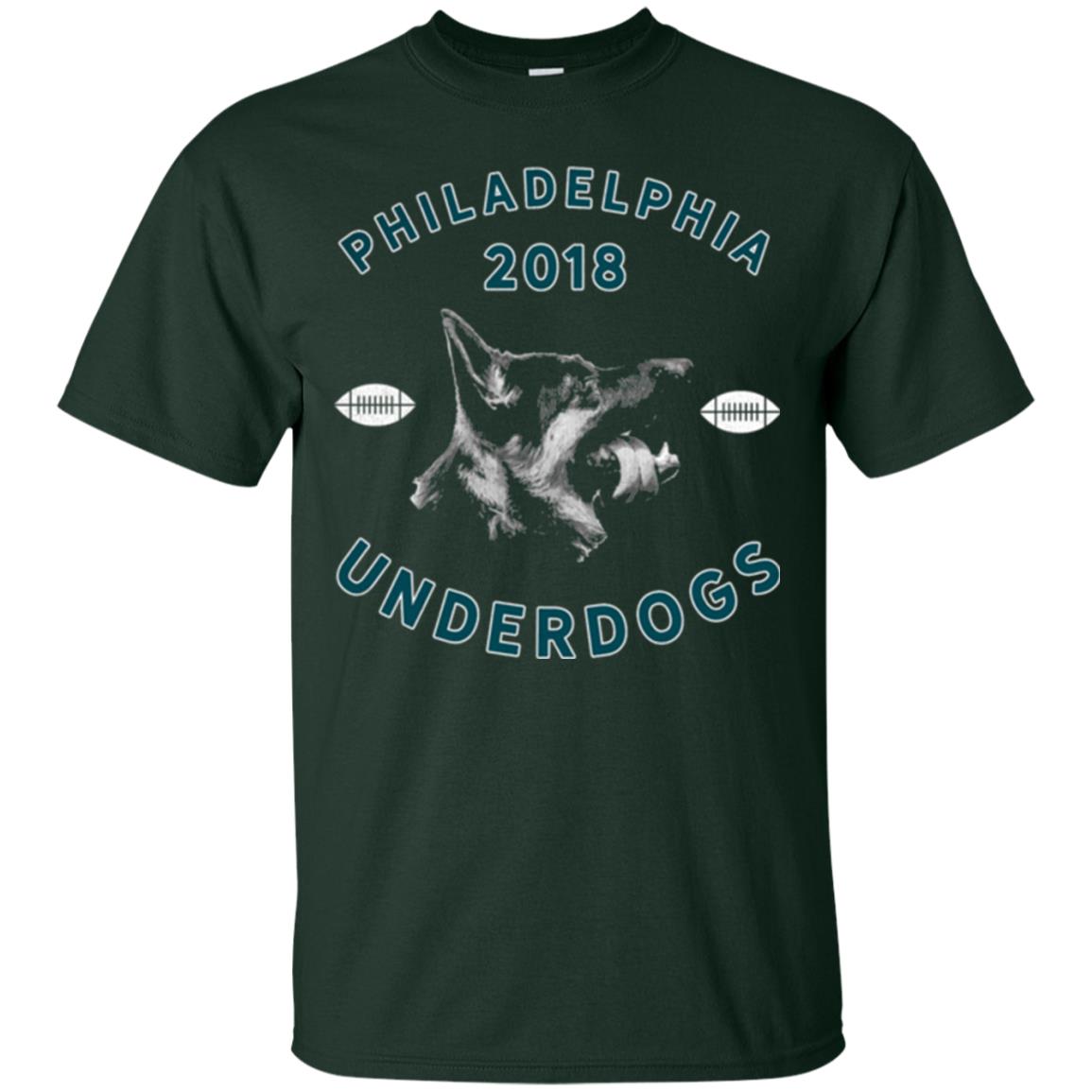 Dog Lover T-shirt Philly Philadelphia Underdogs Lii Game Day Forest Green