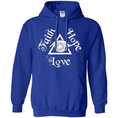 Faith Hope Love Eye Of Providence Esoteric Shirt Royal