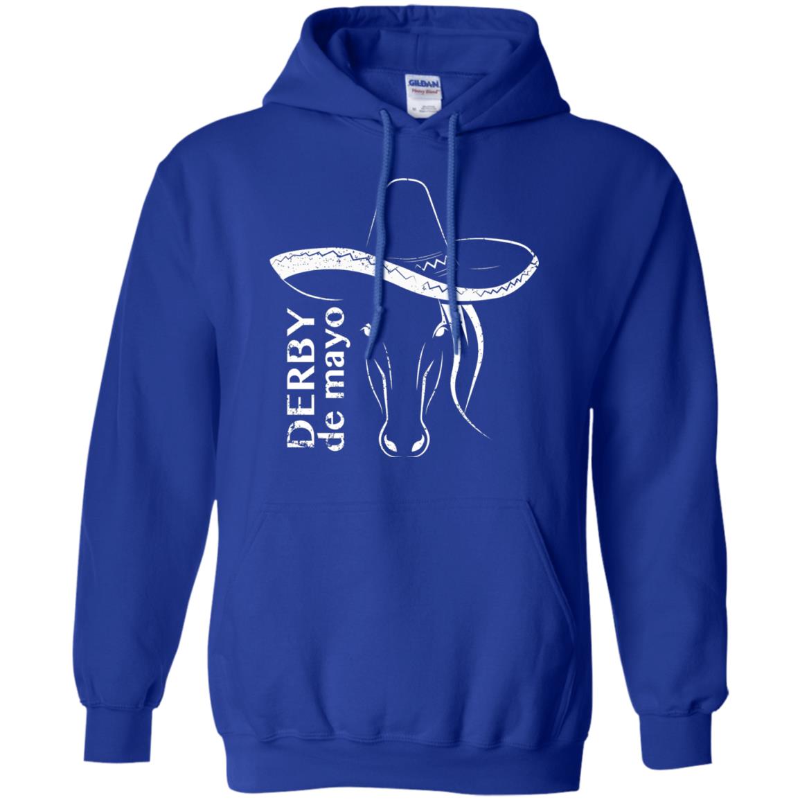 Derby De Mayo Sombrero Horse Race Shirt Royal