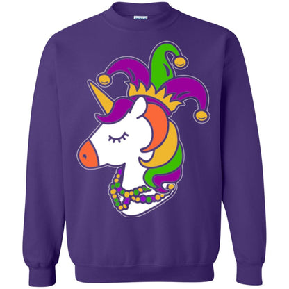 Mardi Gras Unicorn T-shirt Purple