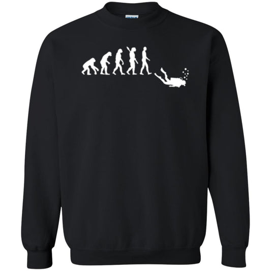 Evolution Of Man Funny Scuba Diving T-shirt Black